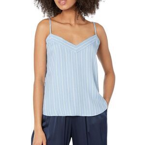 PJ Salvage Striped Loungewear Cami Top - Size Medium - Denim